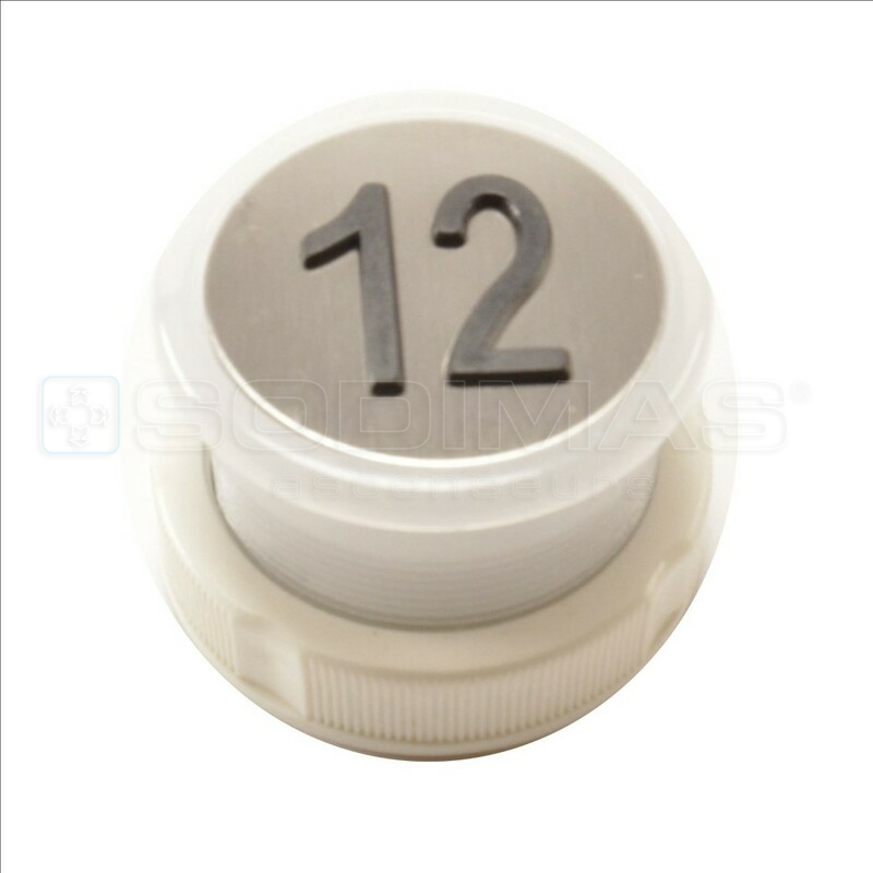 Bouton Cyntra V2 inox brossé 12