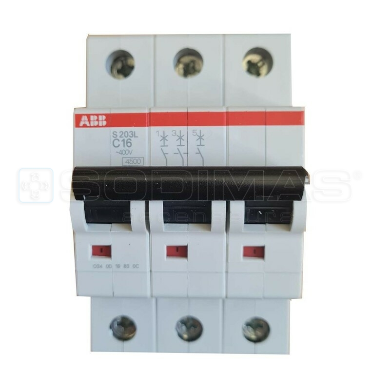 Disjoncteur 3P Courbe C 16A PDC 10kA - EATON
