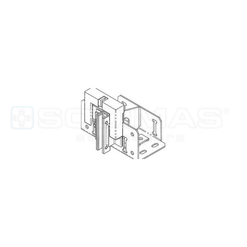 Ensemble support coulisseau guide de 10 mm