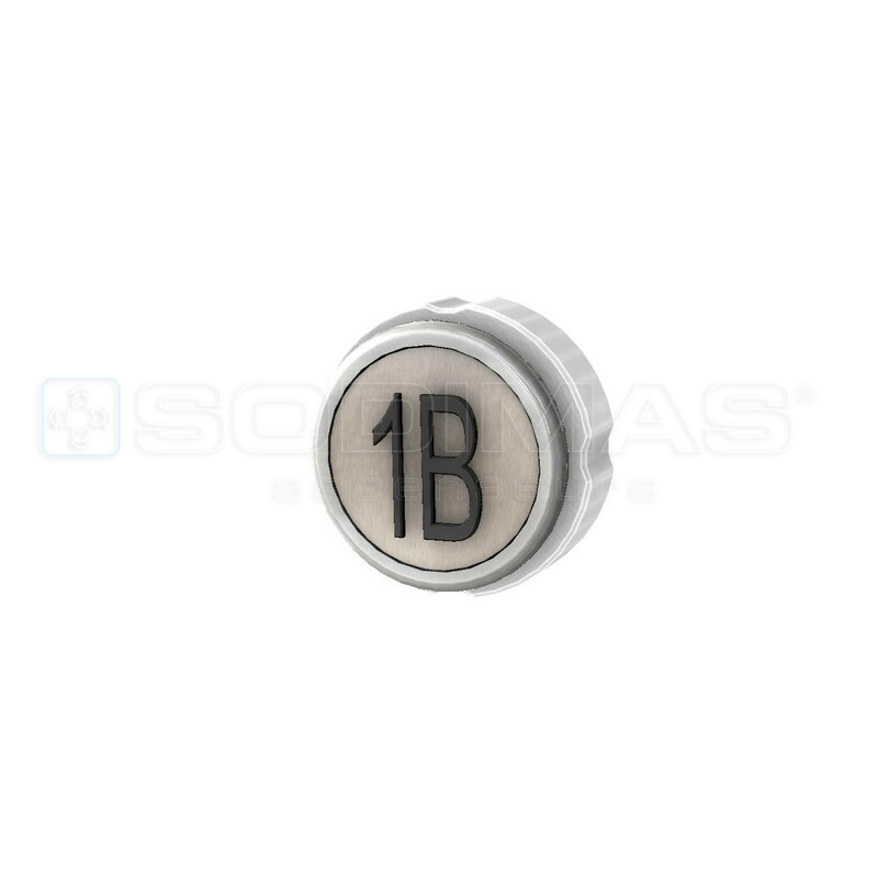 Bouton Cyntra V2 inox brossé 1B