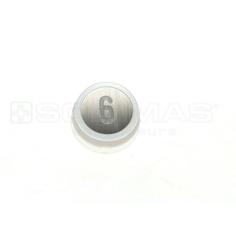 Bouton Cyntra inox brossé 6