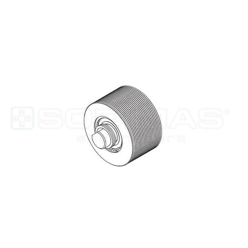 Ensemble poulie de renvoi bas - 630 kg Gearless