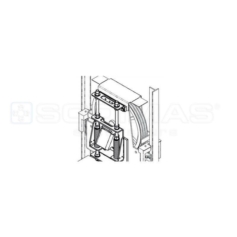 Ensemble tendeur courroie VM 630 kg