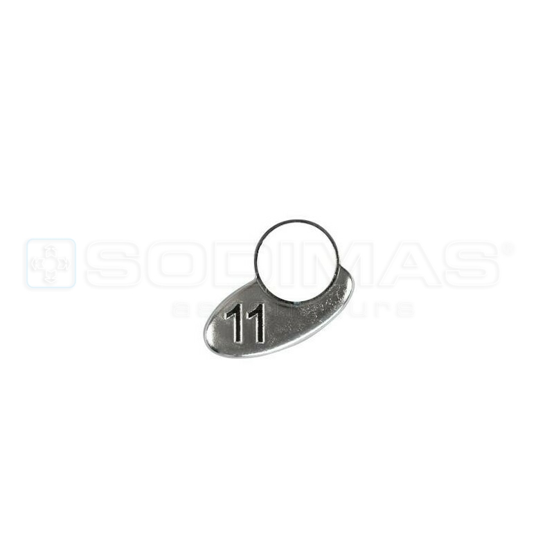 Collerette Virgule 11 chrome