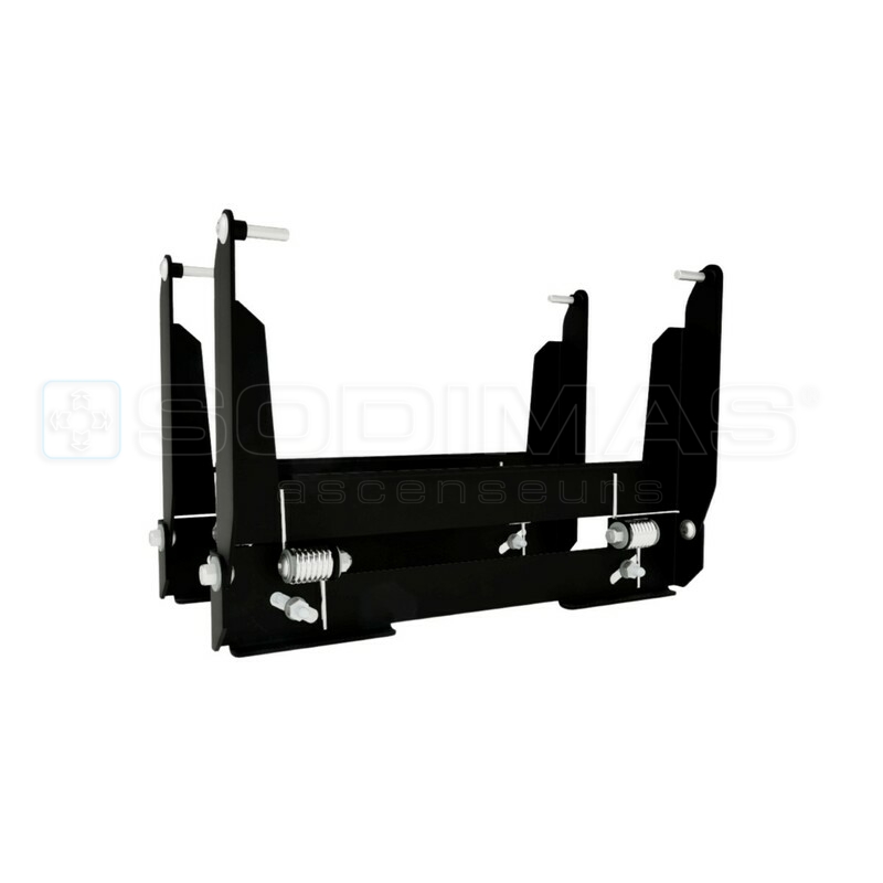 Ensemble support rétractable pour échelle Sodimas Largeur 386 mm - noir