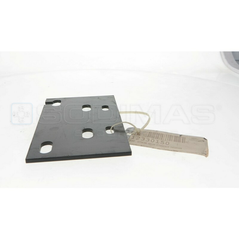 Plat attache-guide T 75 x 62 x 10 mm