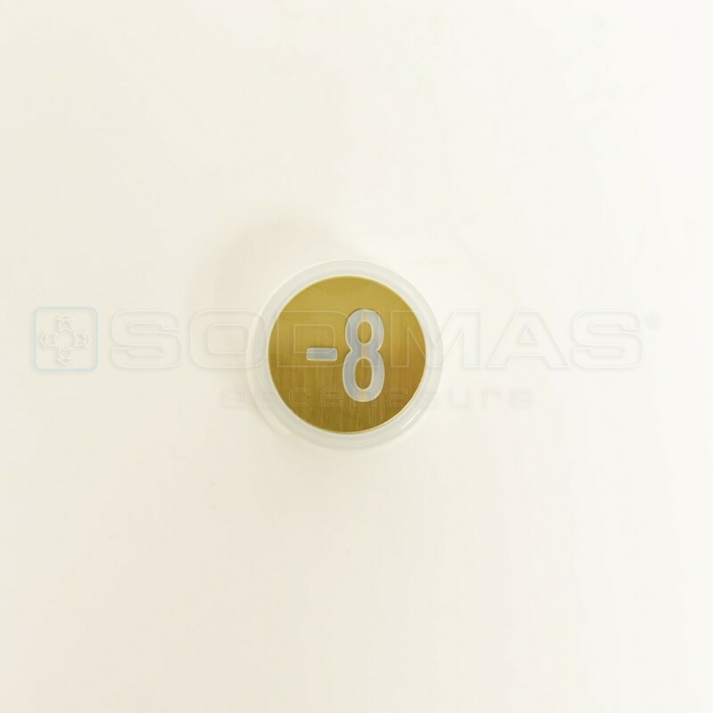 Bouton Cyntra or brossé -8