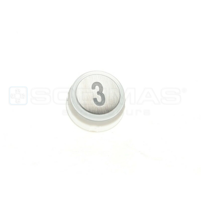 Bouton Cyntra inox brossé 3