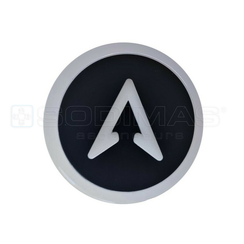 Bouton Cyntra V2 noir brossé monté + bip