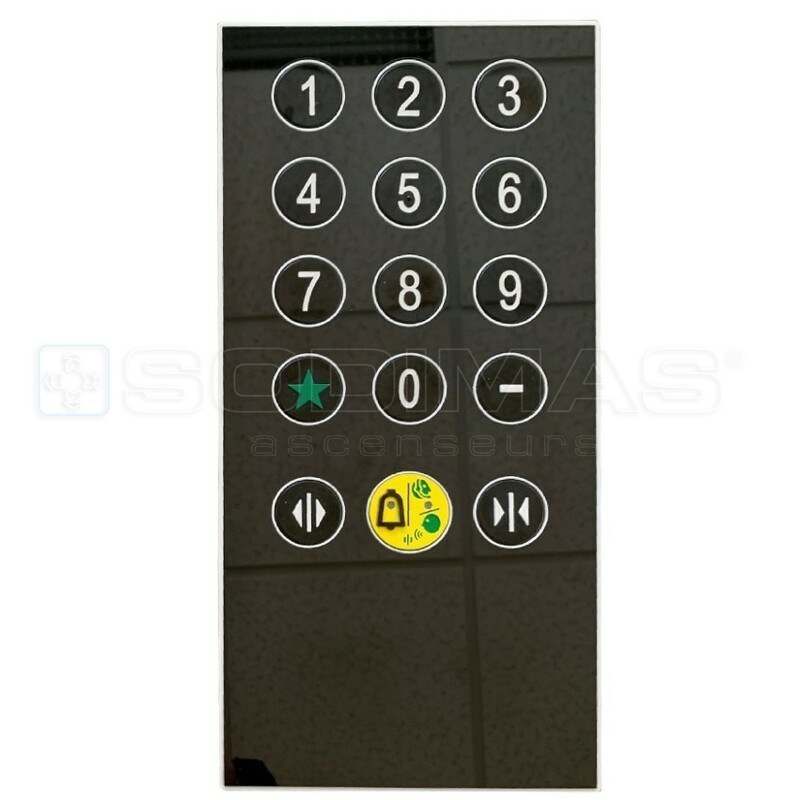 Clavier Sensy noir avec façade