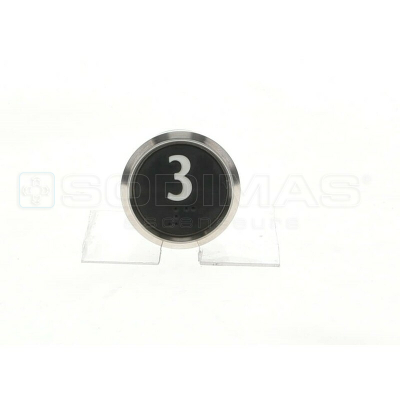 Bouton IP65V2 noir brossé 3