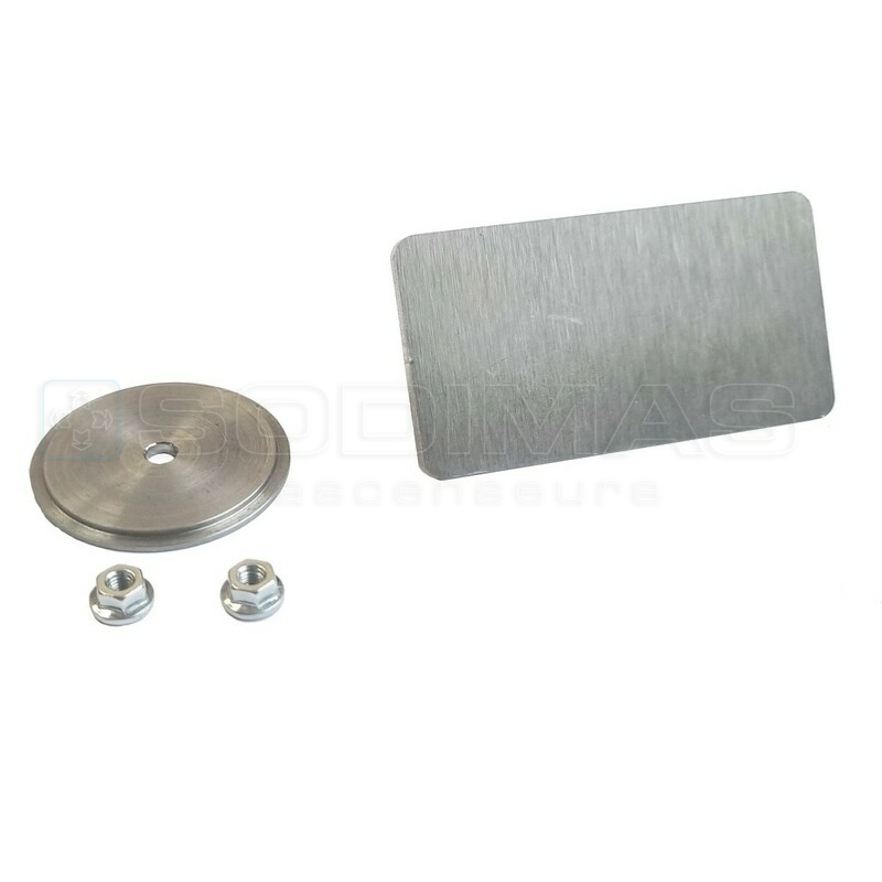 Kit cache trou Evolya inox brossé