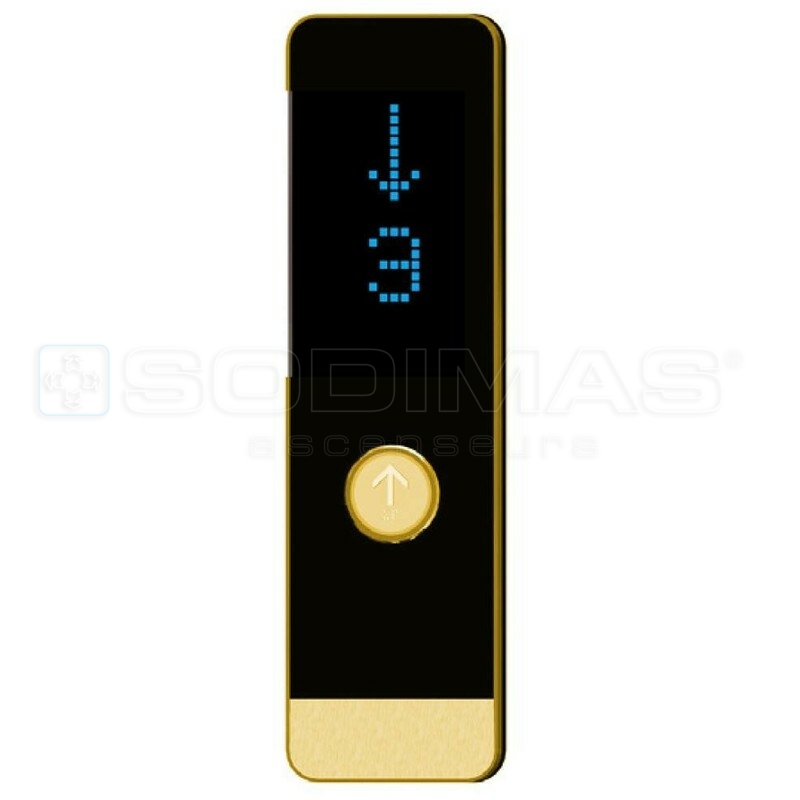 Boite palière Black Pad gold 1 bouton flèche monté + afficheur