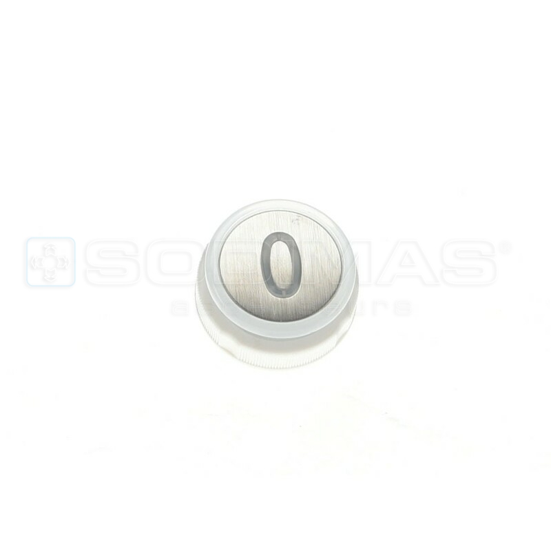 Bouton Cyntra inox brossé 0