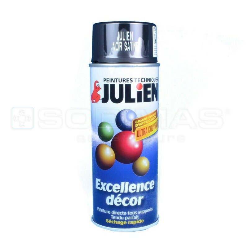 Bombe peinture 400 ml noir satiné