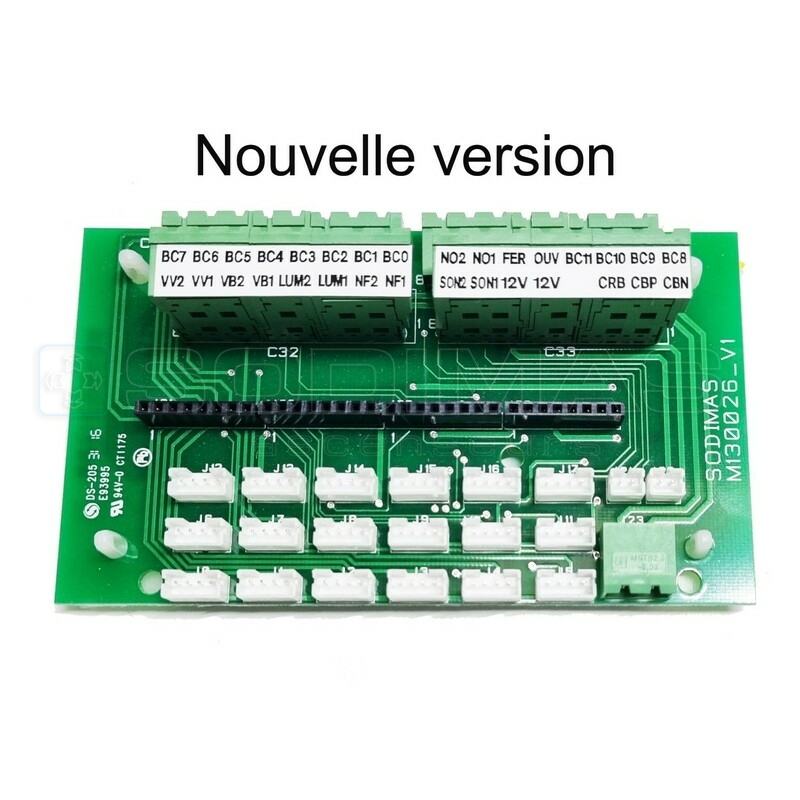 Carte interface boite à boutons cabine