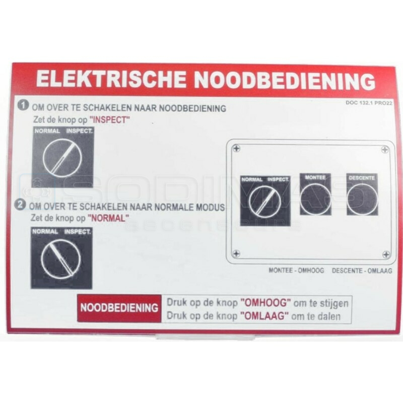 ETIQUETTE MANOEUVRE DE RAPPEL NL