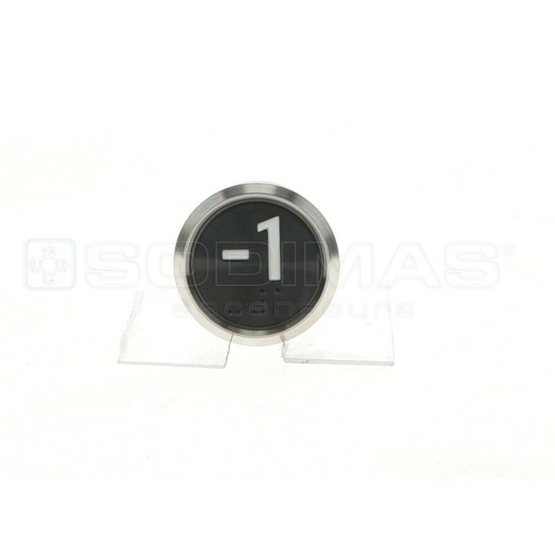 Bouton IP65 V2 noir brossé -1