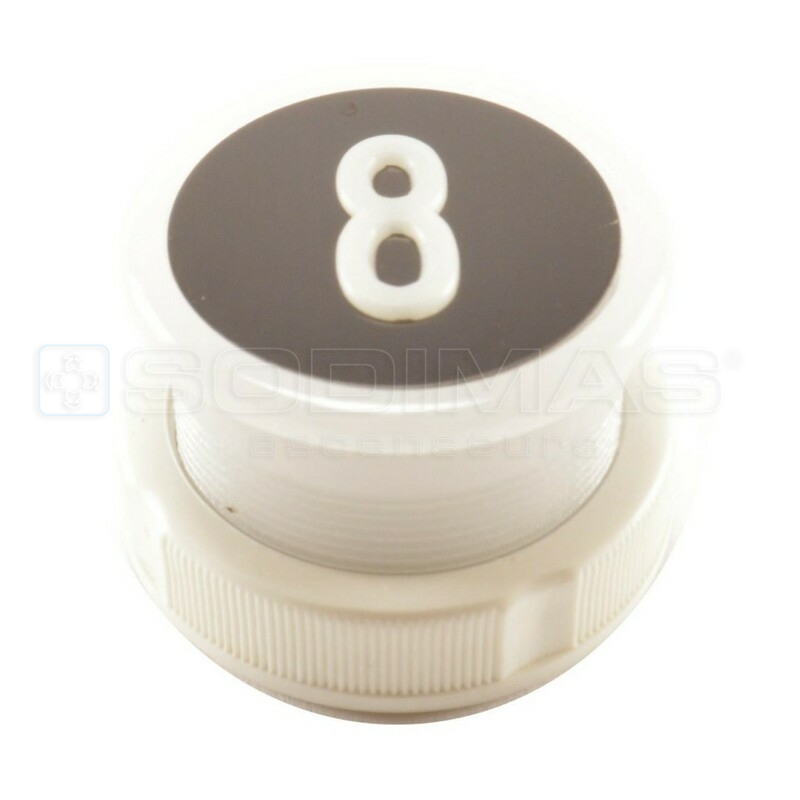 Bouton Cyntra V2 noir brossé 8