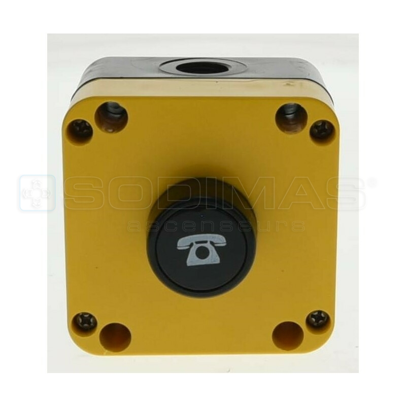 Bouton poussoir téléphone avec boitier