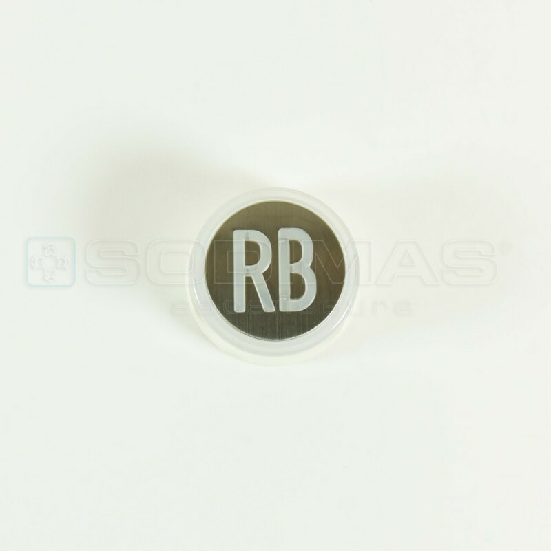 Bouton Cyntra inox brossé RB