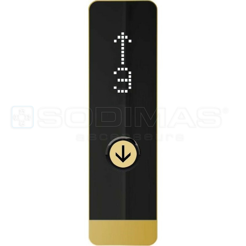 Boite palière Black Pad-V2 OR- bouton descente + afficheur