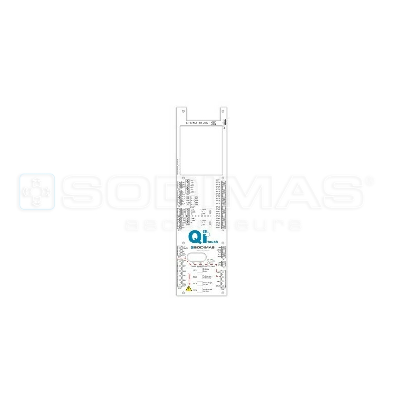 Plaque PVC pour carte mère Qi Touch FR/EN