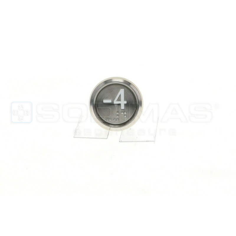 Bouton Cyntra -4 IP54 lumineux bleu 1 contact 1 connecteur