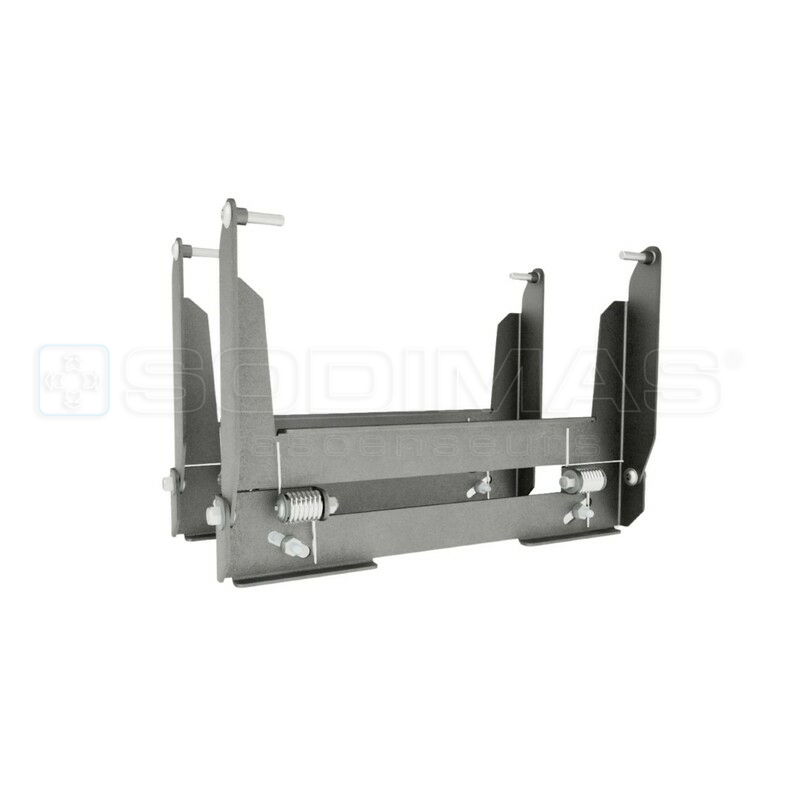 Ensemble support rétractable pour échelle Sodimas Largeur 386 mm- Galva