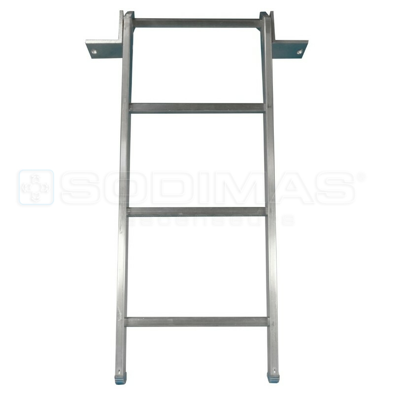 Échelle aluminium rabattable p/massif H 850 mm