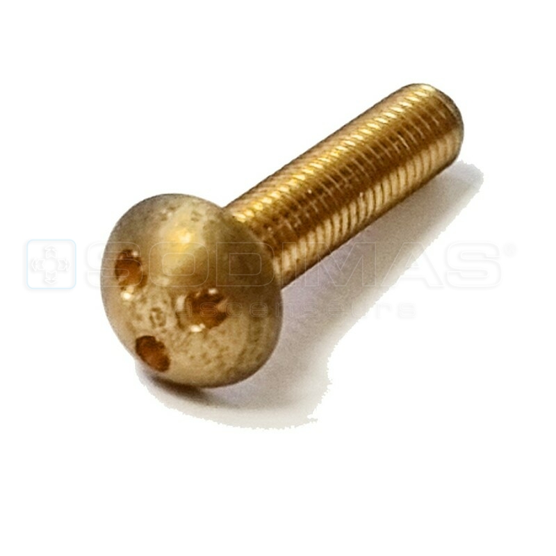 Vis laiton inviolable bombée M4x20 empreinte 3 trous