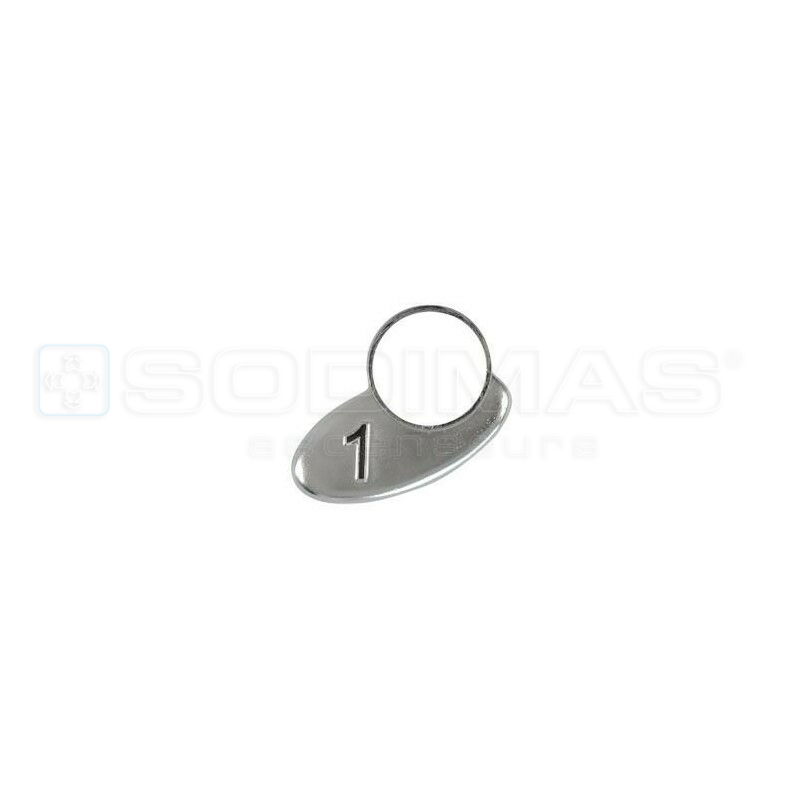 Collerette Virgule 1 chrome