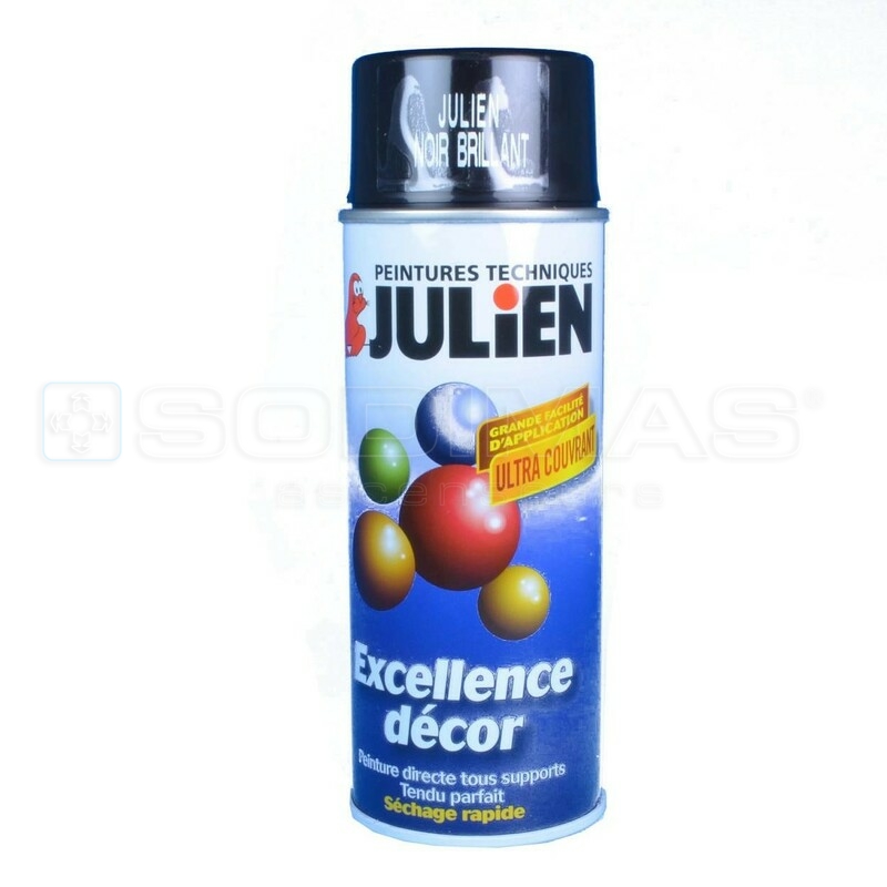 Bombe peinture 400 ml noir brillant