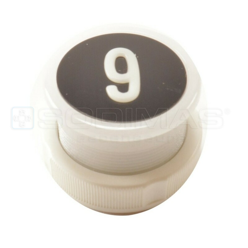 Bouton Cyntra V2 noir brossé 9