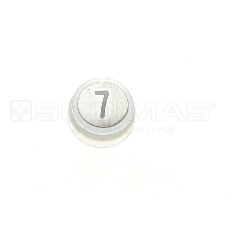 Bouton Cyntra inox brossé 7