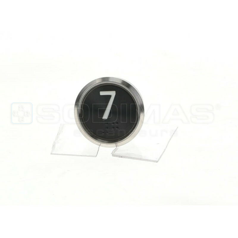 Bouton IP65 V2 noir brossé 7