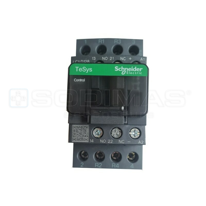 Contacteur tétrapolaire 25 A - 1F+1O - 48 VCC - LC1D128EL