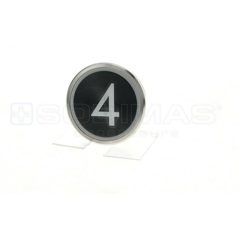 Bouton Cyntra XL V2 noir brossé 4