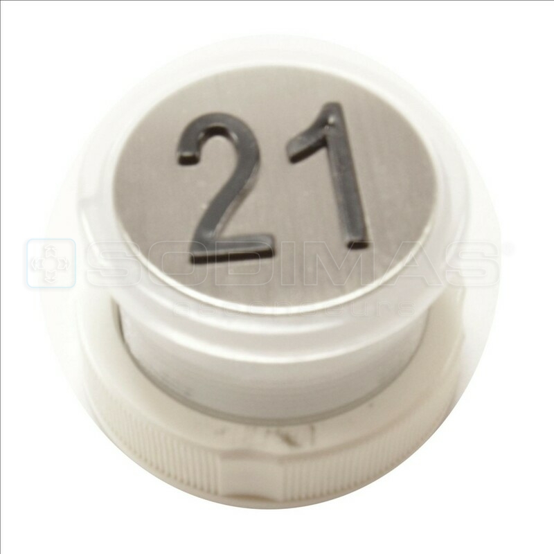 Bouton Cyntra V2 inox brossé 21