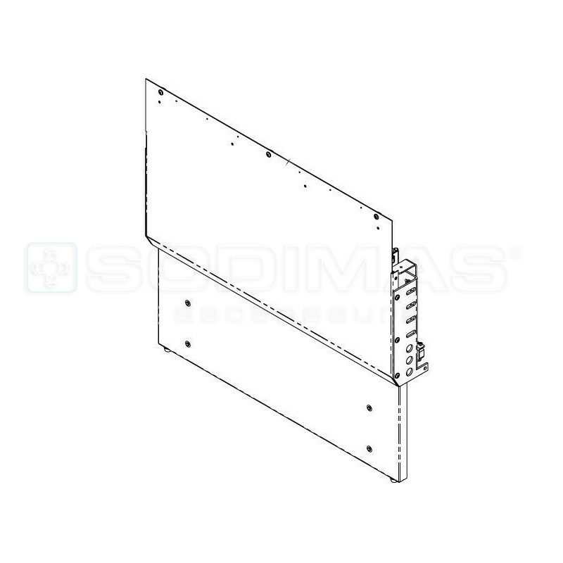 Ensemble tôle garde pied rétractable PL 800
