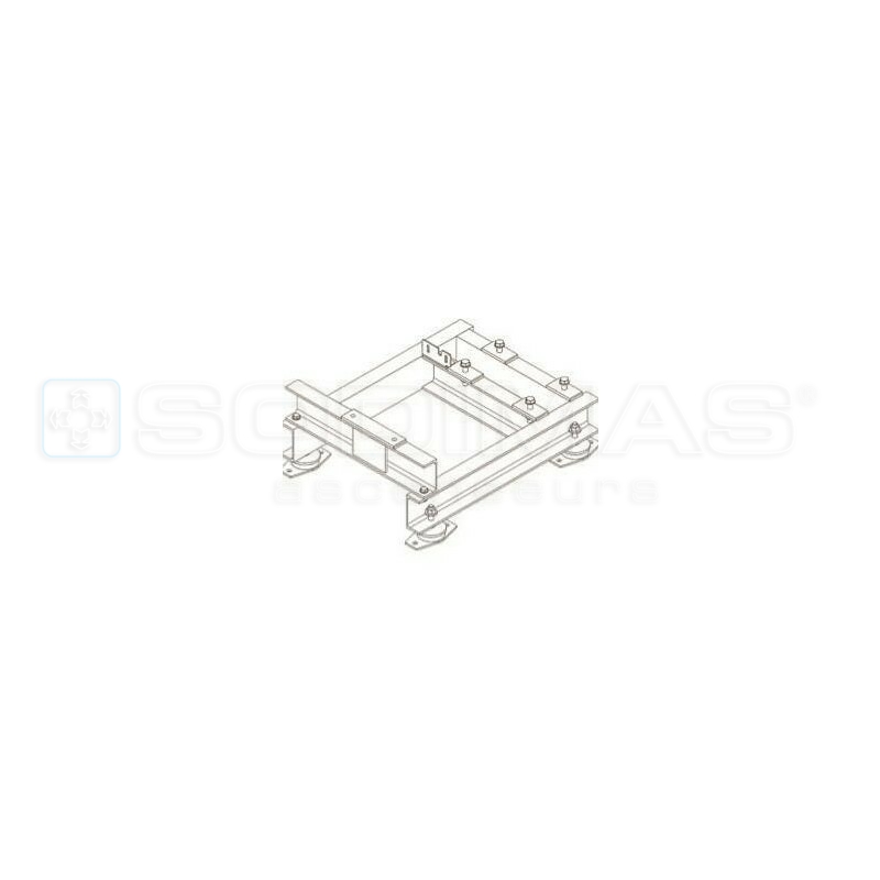 Châssis standard usiné TS200T avec fixations et isolations