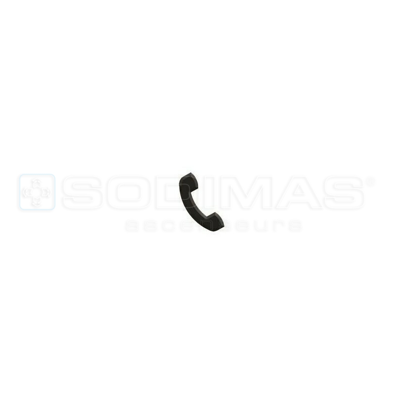 Symbole Synia téléphone, noir