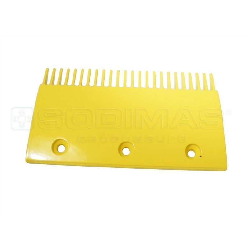 Peigne jaune 24 dents 204 mm avec encoche pour VELINO- compatible