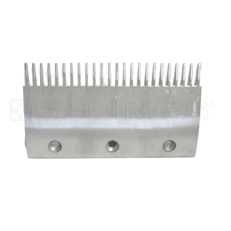 Peigne aluminium 24 dents 204 mm sans encoche pour VELINO- compatible