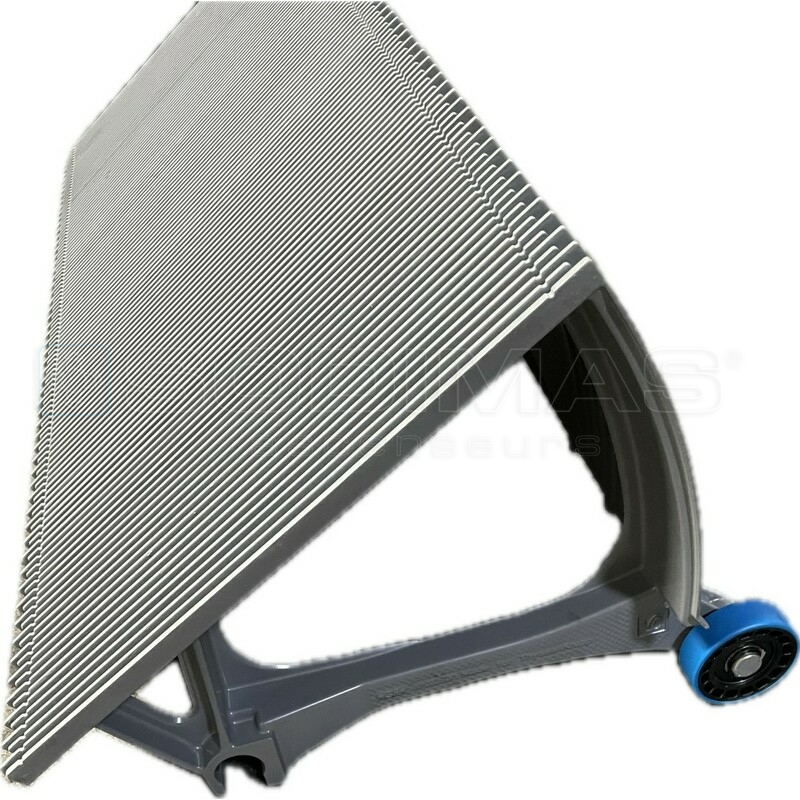 Marche alu 1000 mm galet 76 mm pour Escalier mécanique - compatible