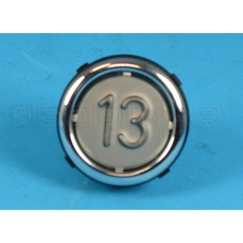 Bouton VB42 gravé 13 led bleue 1 CONTACT NO / 1 CONTACT NC-compatible