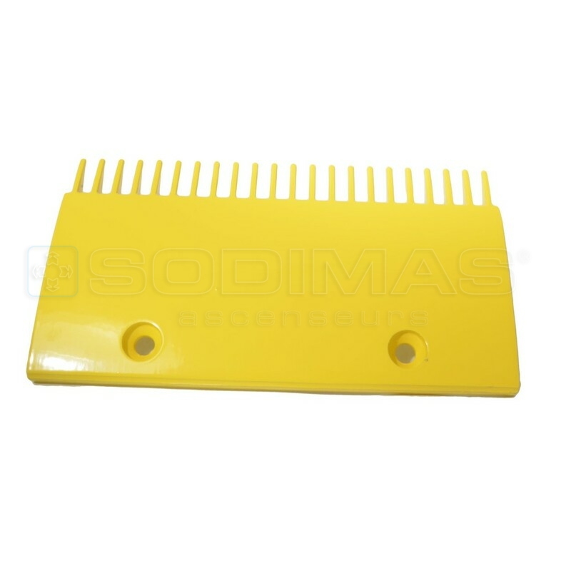 Peigne jaune 2 trous TUGELA Largeur 206 mm 22 dents- compatible