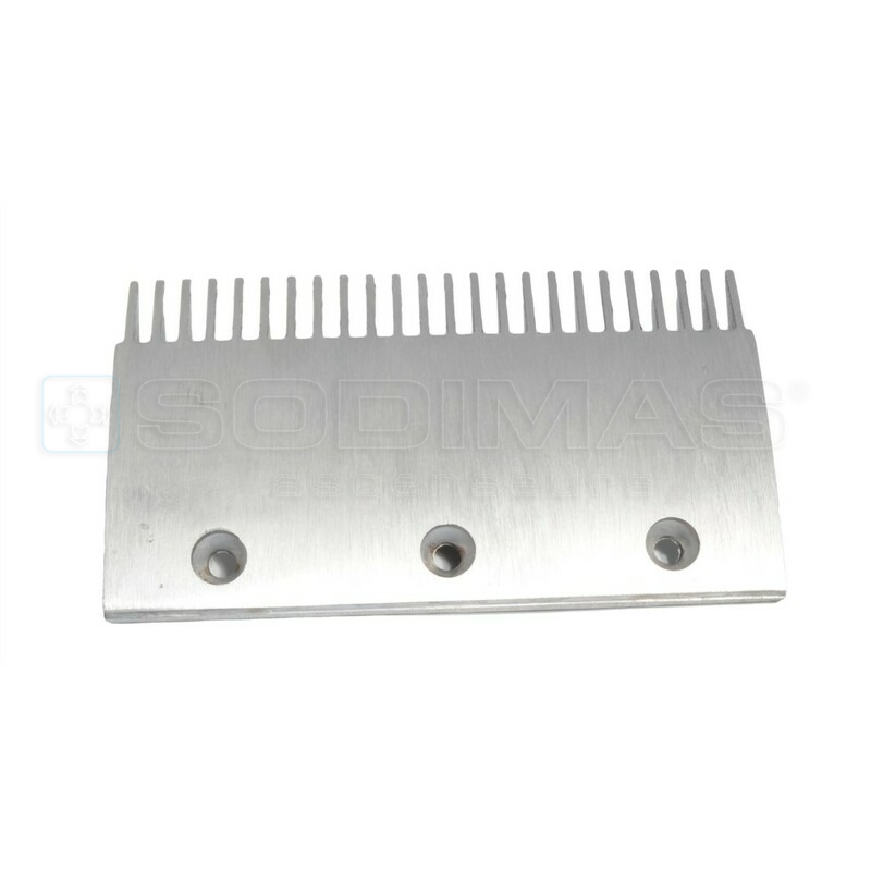 Peigne aluminium 24 dents 204 mm avec encoche pour VELINO- compatible